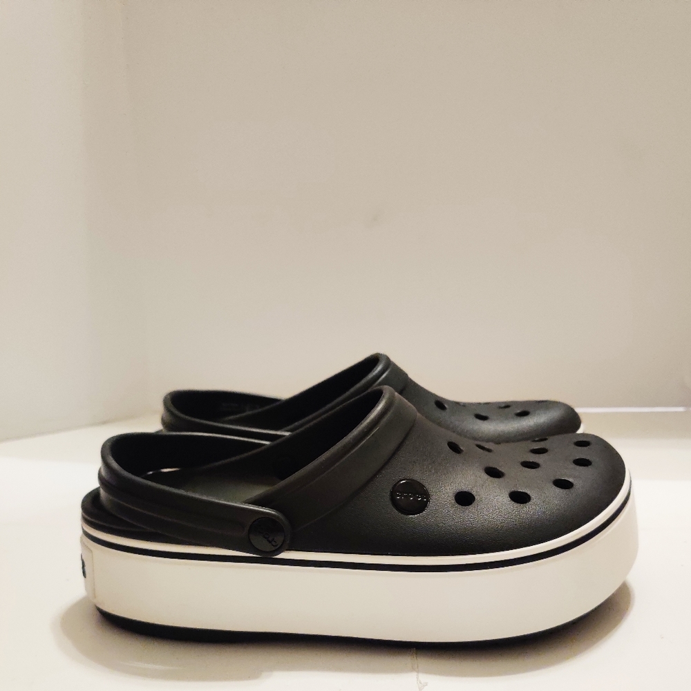 Crocs platform shoes